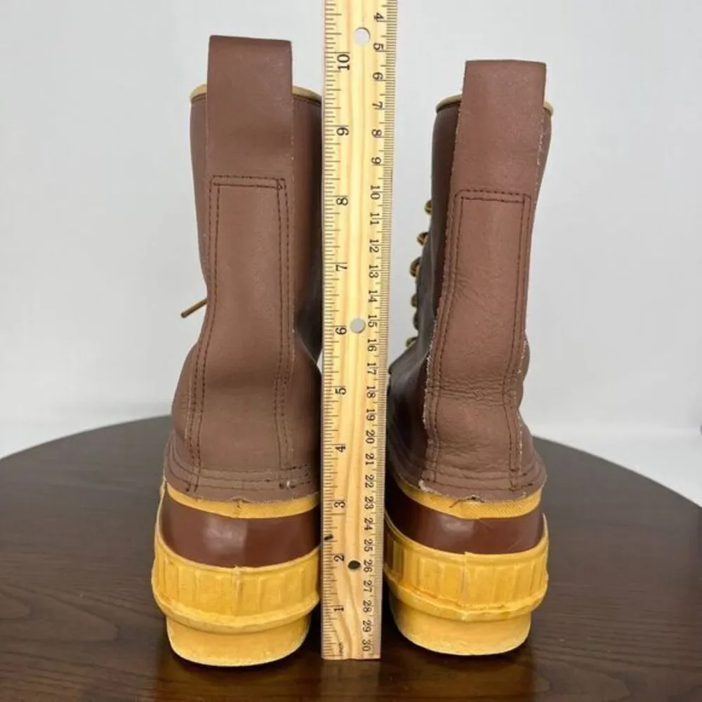 Weather-Rite Steel Shank Men's Boot 8 Brown Yellow Casual Lace-Up Ankle No Lined